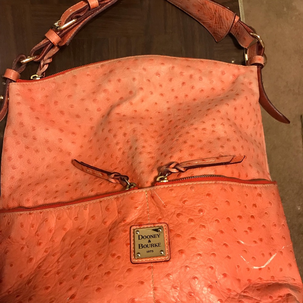 Dooney & Bourke Vintage Large Ostrich Satchel - Picture 6 of 6